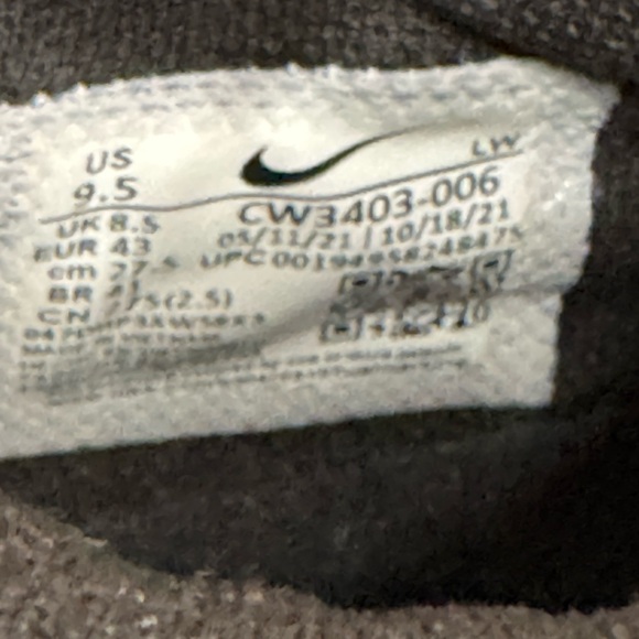 Nike Precision 5 Unisex Basketball Shoes 9.5 Black/Anthracite - Picture 11 of 11